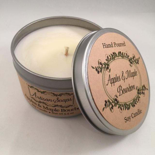 Apples and Maple Bourbon Soy Candle