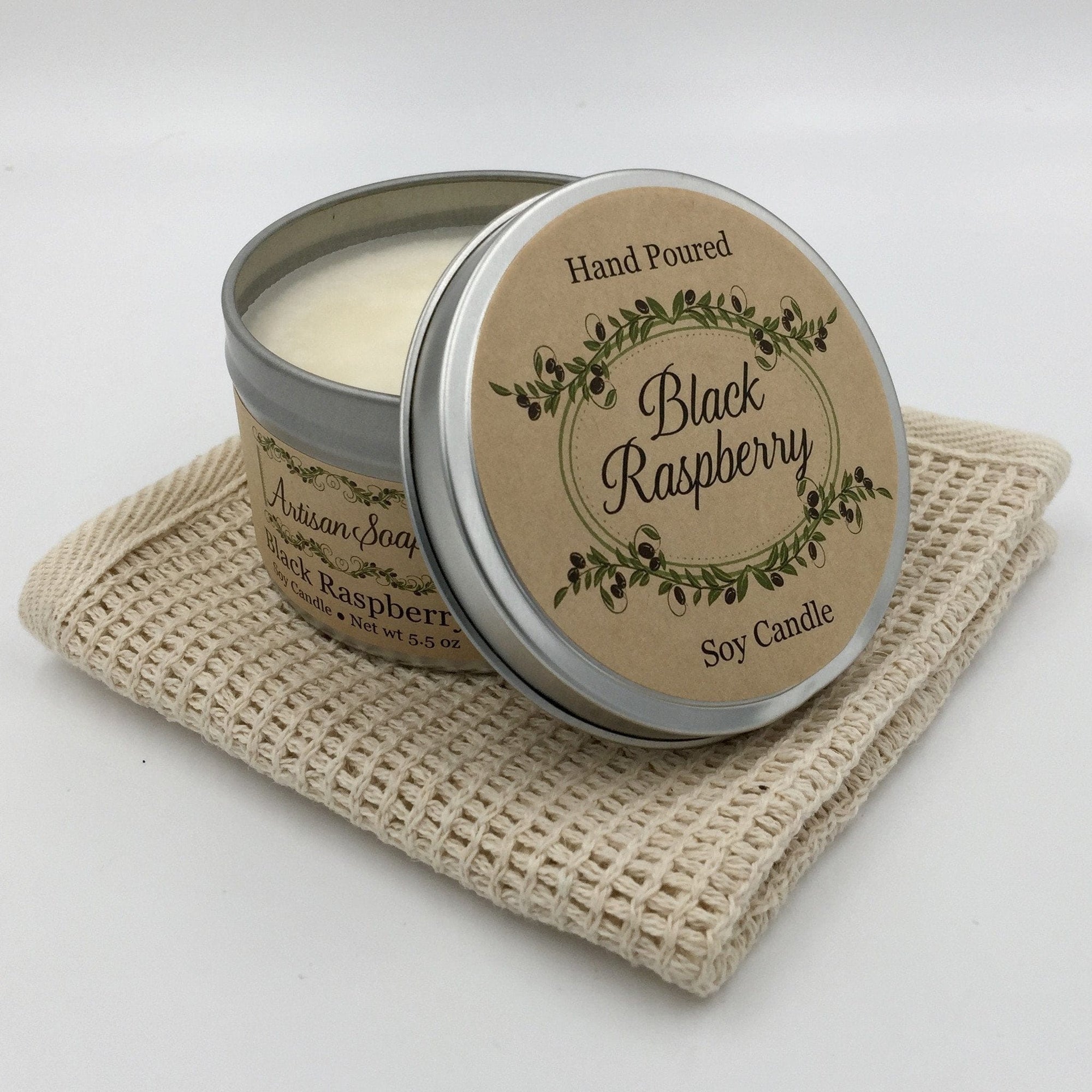 Black Cherry Soy Candle - Artisan Soaps