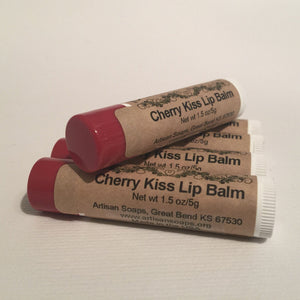 Cherry Kiss Lip Balm - Artisan Soaps