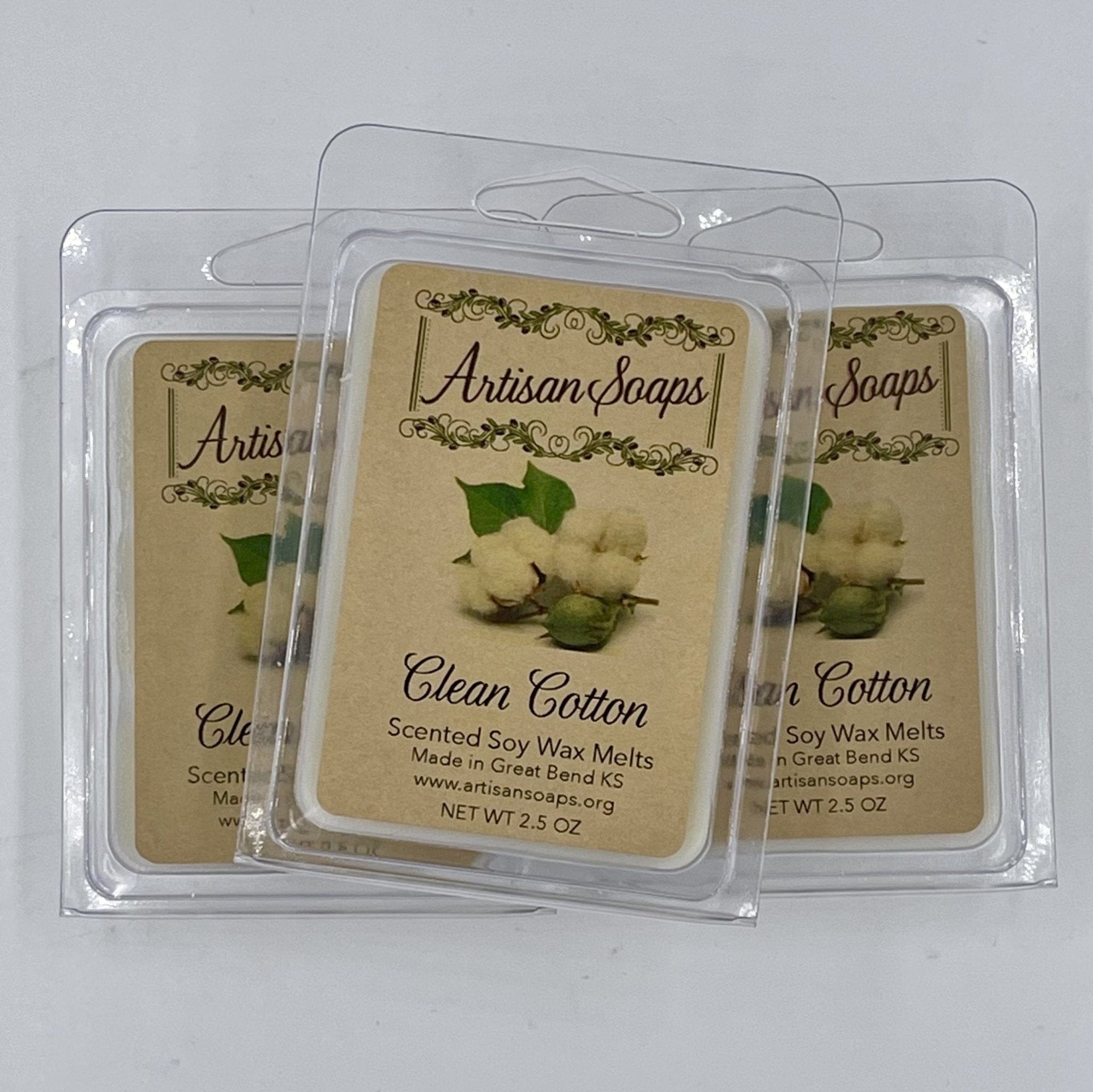 Clean Cotton Soy Wax Melt - Artisan Soaps