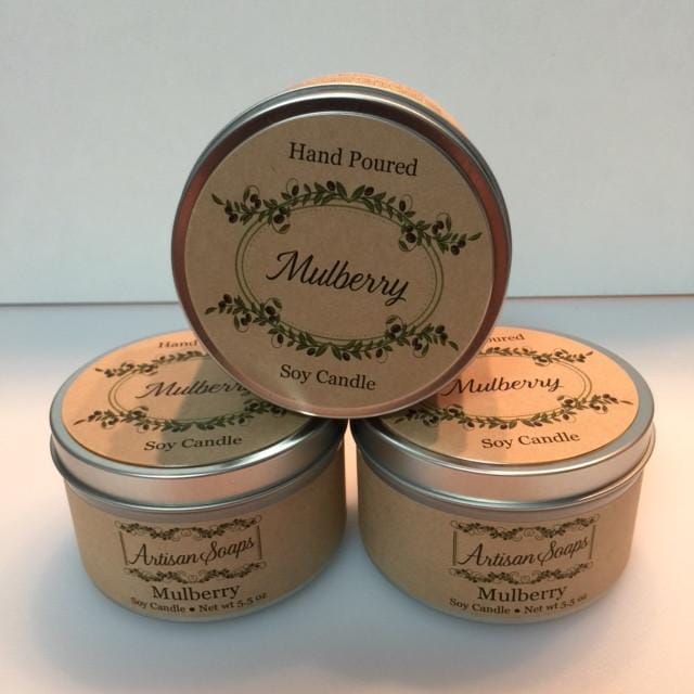 Mulberry Soy Candle - Artisan Soaps