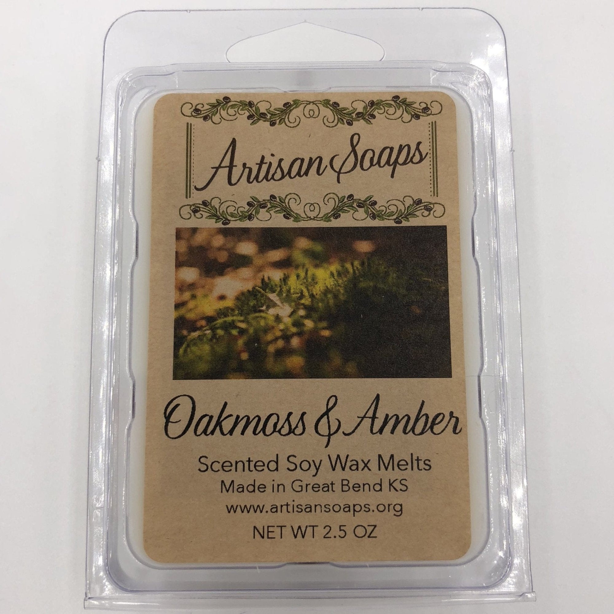 Oakmoss and Amber Soy Wax Melt - Artisan Soaps
