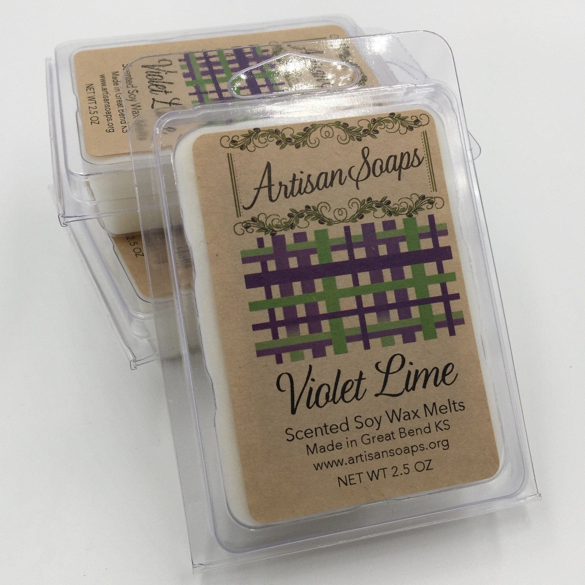 Violet Lime Soy Wax Melt - Artisan Soaps